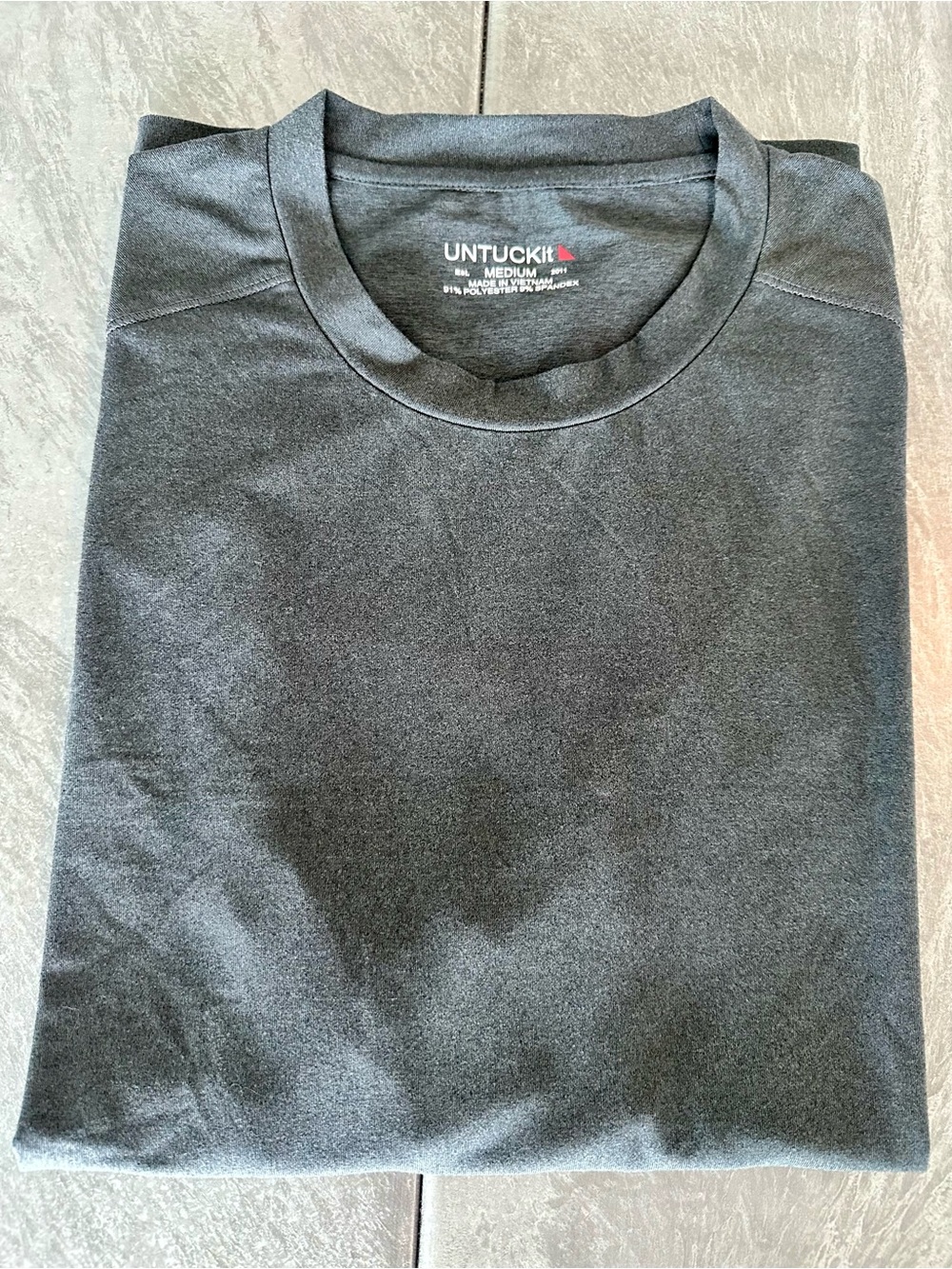 UNTUCKit Grey Tech Travel Crew Neck T-Shirt